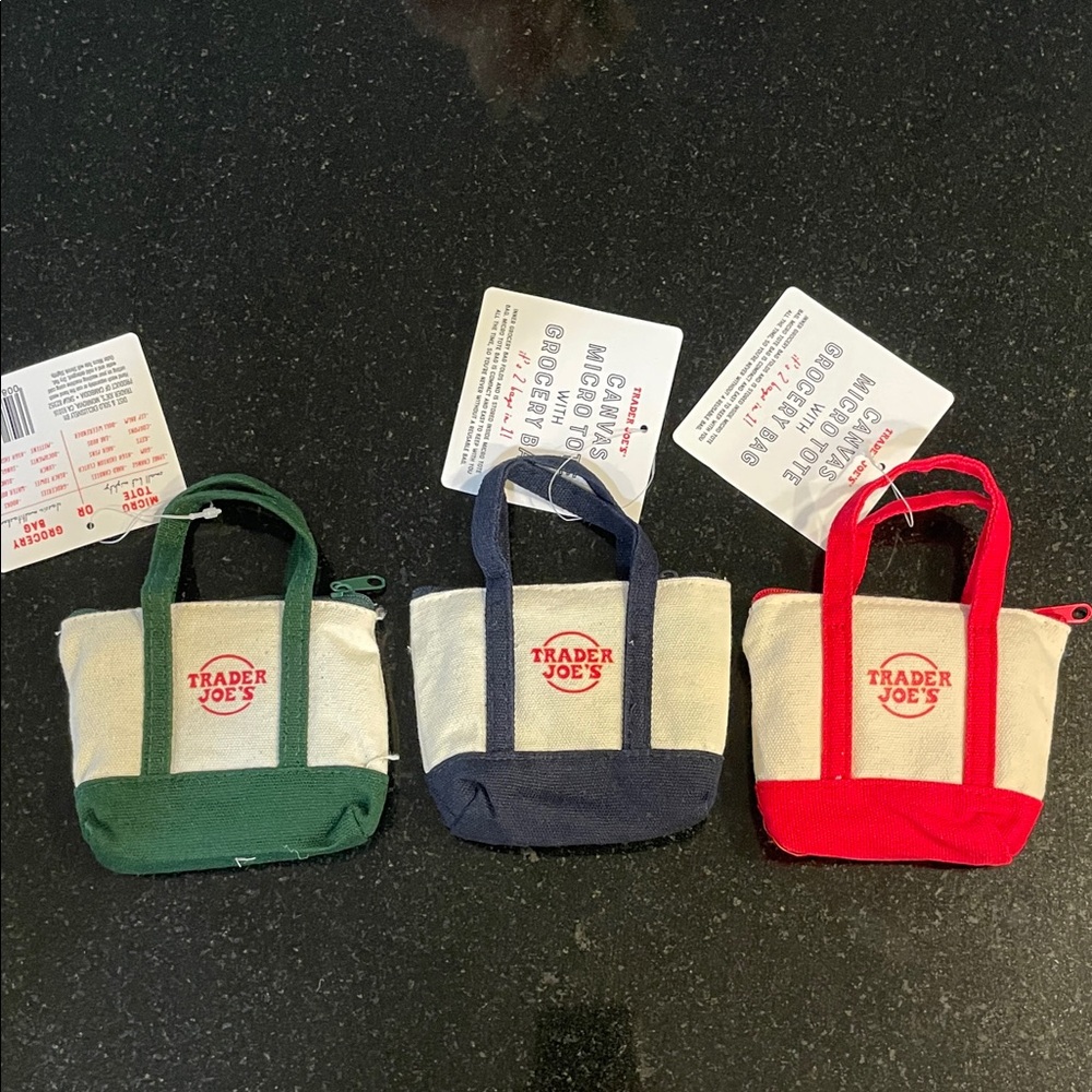 Trader Joe's Mini Tote Bags Set